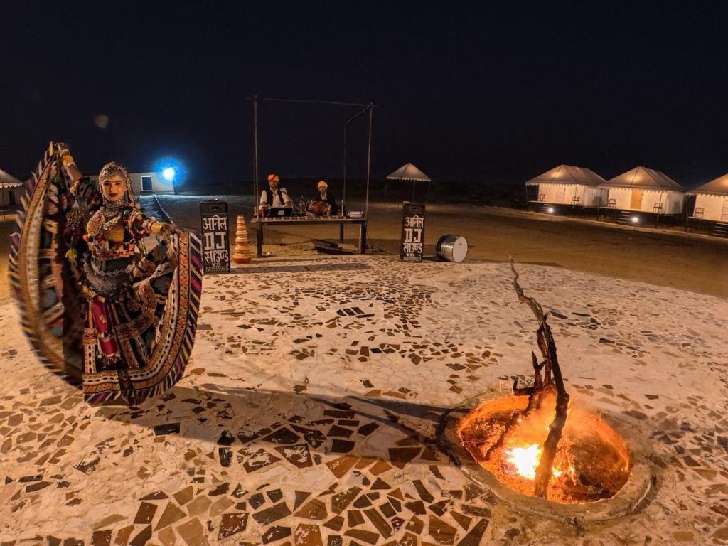Ghoomar dance performance at Royal Sun Desert Camp