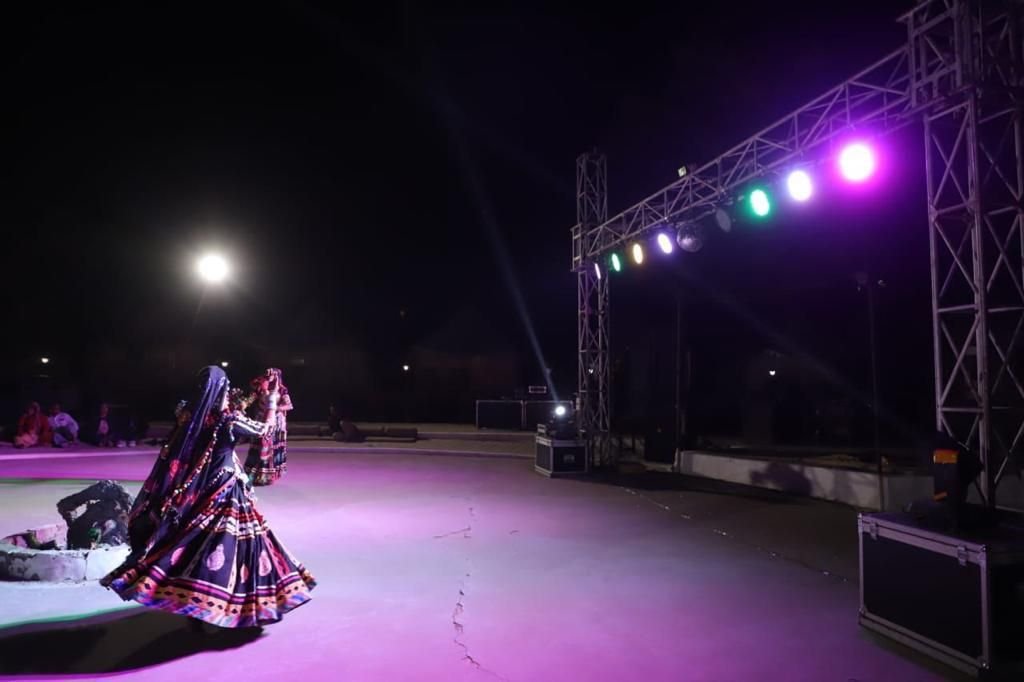 Rajasthani folk dance performance at cultural evening