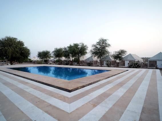 Swimming pool at Royal Sun Desert Camp Jaisalmer