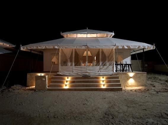 Luxury tent stay at The Royal Sun Desert Camp Jaisalmer